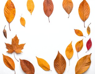 Obraz premium Autumn leaves frame