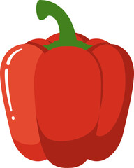 vector illustration of red pepper