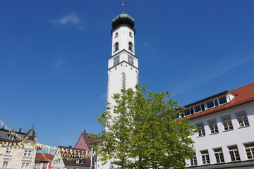 Obraz premium Blaserturm in Isny im Allgäu