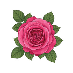 Elegant pink rose flower with natural layered petals and subtle color transitions