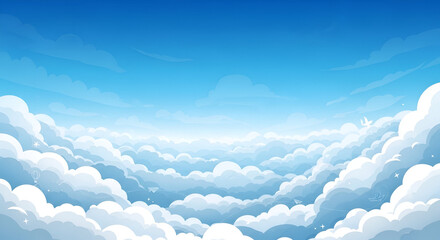 blue sky with clouds