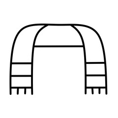 Scarf icon vector