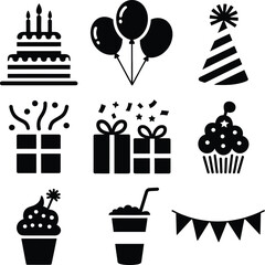 all bundle Black Vector Silhouette design