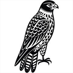 Falcon Line Art Vector Illustration, Falcon Vector Falcon concept,Falcon cartoon,Falcon icon,Falcon art,Falcon topics