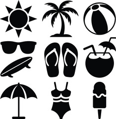 all bundle Black Vector Silhouette design