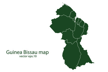Fototapeta premium Guinea Bissau map