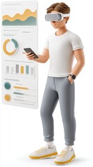 Virtual Reality Fitness Program Digital Space Fitness Analytics Interactive Environment User-Centric Concept