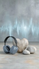 Virtual Reality Fitness Programs for Enhanced Health Calm Environment with VR Symbols and Serene Background