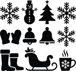 all bundle Black Vector Silhouette design