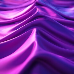 Fototapeta premium Abstract Purple Fabric Waves Elegant Silk Background Texture Design
