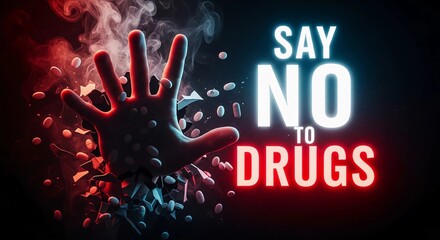 Hand Saying No to Drugs