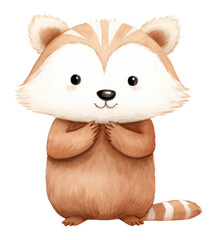 Fototapeta premium PNG Cute animals toy white background representation.