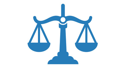 Simple Flat Balance Scale of Justice Law Symbol Icon Element