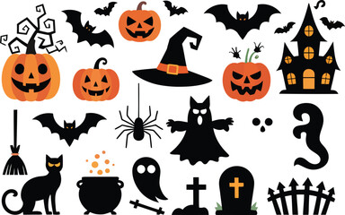 all bundle Black Vector Silhouette design