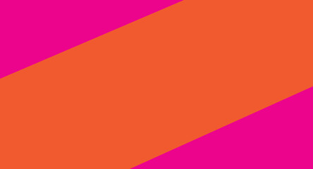 Geometric Composition with Diagonal Orange and Pink Fields