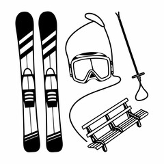 Skiing and Snow Sports Icons