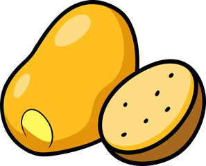 Potato Vector Illustration – Root Vegetable Clipart Design