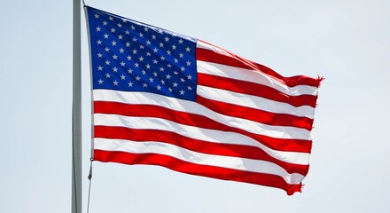 Obraz premium American Flag Waving