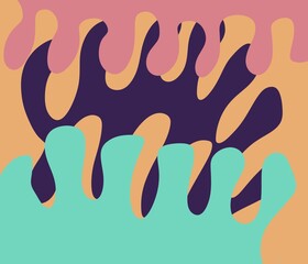 hand drawn vector illustration of a happy family