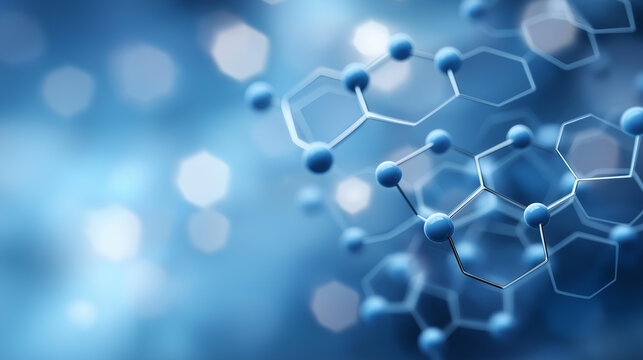 Geometric hexagon pattern with health tech, medical breakthrough in science design, biotech advancement in medical visuals, healthcare innovation in technology concepts, scientific