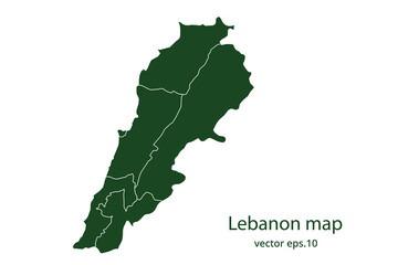 Obraz premium Lebanon map