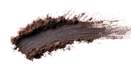 Brown eyeshadow smudge