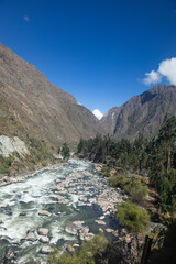 Urubamba River Nestled between the Andes Mountains