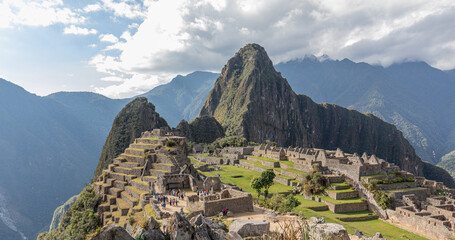 Machu Picchu, An Inca Settlement High in the Andes Mountains