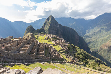 Machu Picchu, An Inca Settlement High in the Andes Mountains
