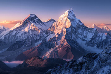 sunrise over the mountains