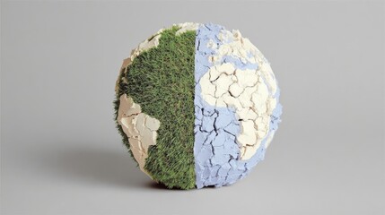 Action to save the earth vision for a greener globe through artistic environmental representation