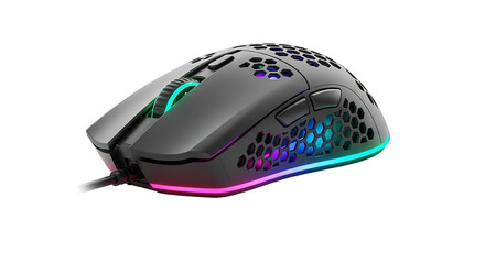Gaming Mouse with RGB Lighting and Ergonomic Design.