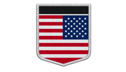 American Flag Shield Patch Patriotic Symbol of the United States.