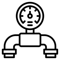 Pressure Gauge  Icon Element For Design