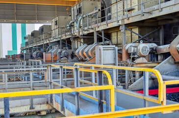 kimberlite crusher at a processing plant in a diamond mine , ore crushing and separate kimberlite ,...