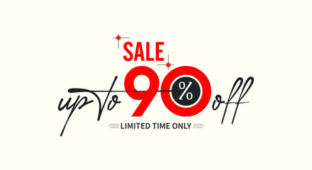 sale up to 90% off