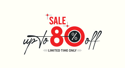 sale up to 80% off