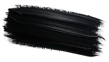 Black Paint Stroke on White Background 4.