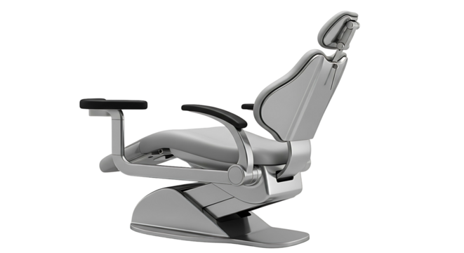 Modern Dental Chair Isolated on a White Background.