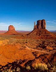 Monument Valley landscape at sunset