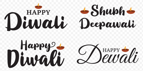 Diwali typography is a good use for Diwali posters and banners title or any graphic design you want easy to use or change color Fonts