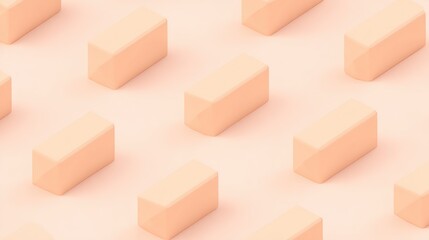 Obraz premium rectangle. Geometric arrangement of sleek rectangular objects on a neutral surface, showcasing minimalist design. real-estate listings.