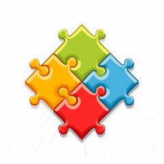 Obraz premium 3d puzzle piece