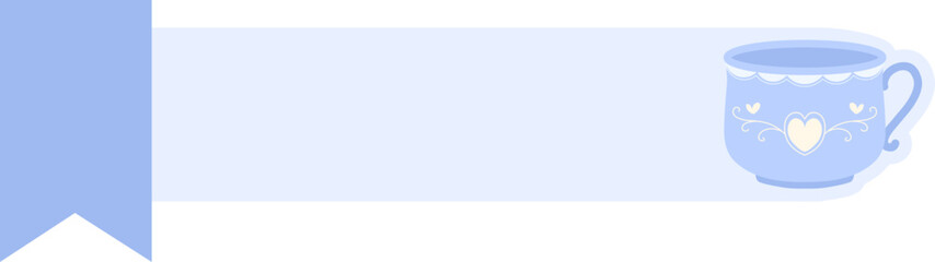 Cute Banner Header with Mug