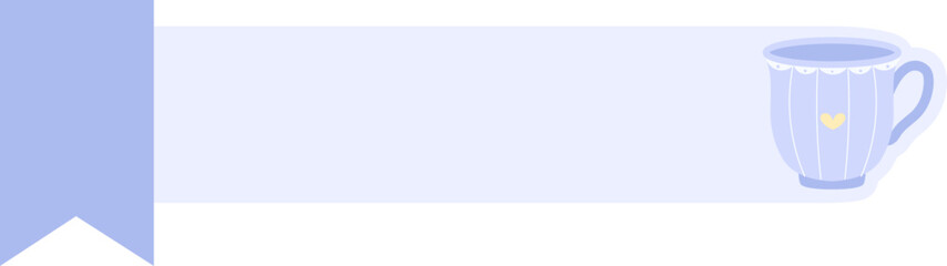 Cute Banner Header with Mug