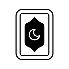Eid greeting card icon