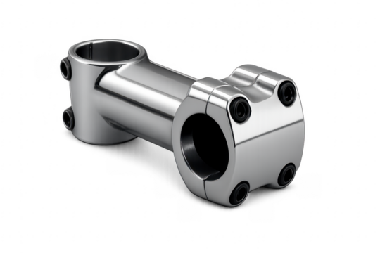 Bicycle stem connecting handlebars to steering fork