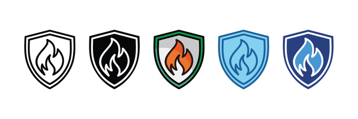 Fire Safety  Icon Element For Design