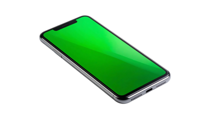 Green Screen Smartphone Mockup Display.
