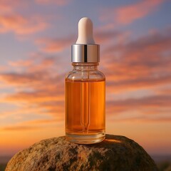 Glass Dropper Bottle with Liquid &ndash; Cosmetic and Skincare Packaging